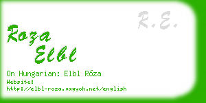roza elbl business card